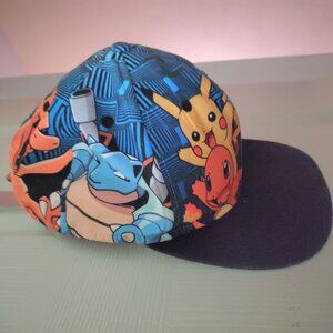 Vtg Pokemon Ball Cap Hat Bioworld Original. Nintendo Pikachu Squirtle Charmander